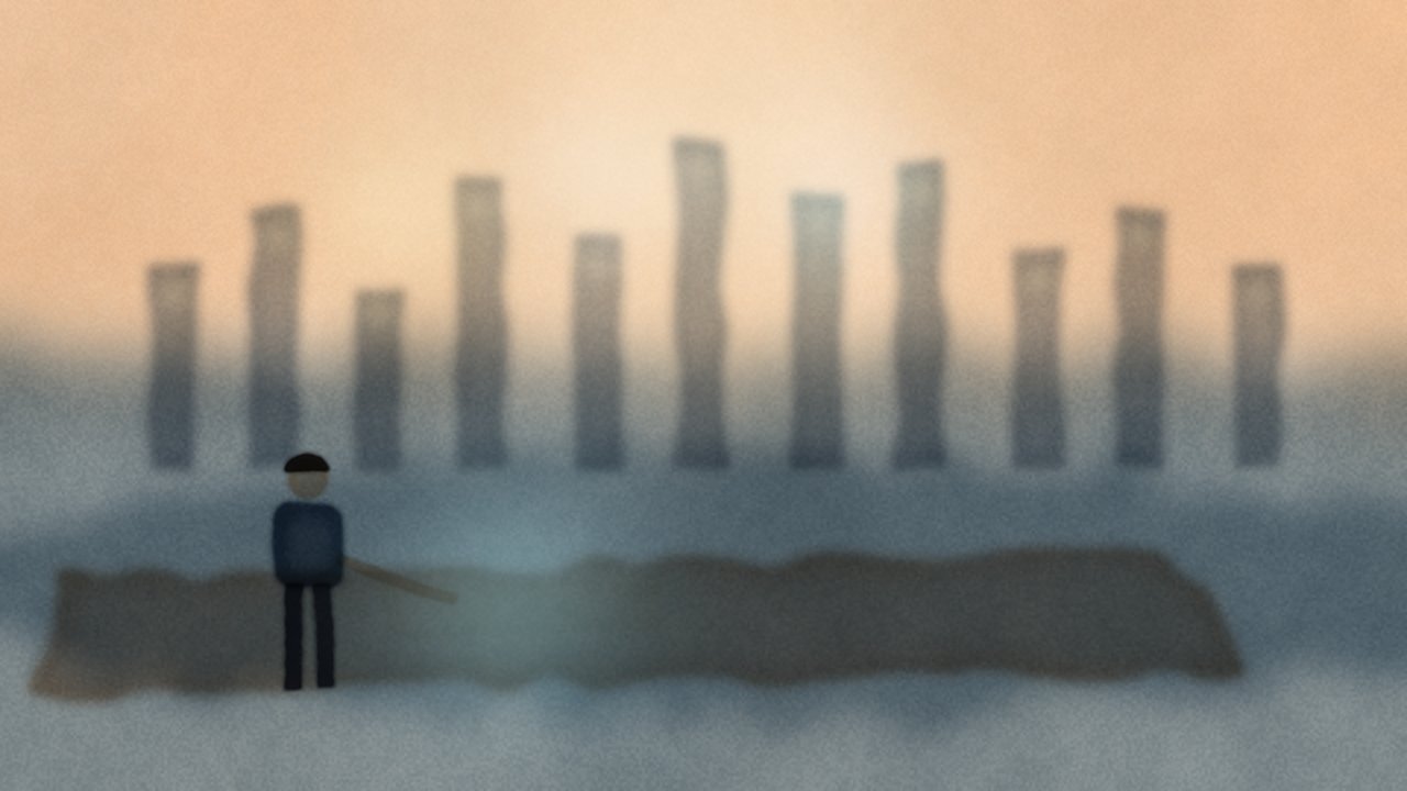Cover: A professional at a desk against a dusk financial-district skyline; three soft arches of light suggest Accountability, Resilience and Trust (editorial illustration — no text or logos).